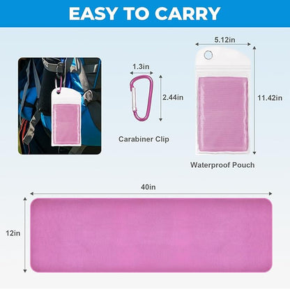 Cooling Towels for Neck and Face - Soft Breathable Chilly Towel, Sweat Wraps, Cool Rags Quick Dry Towel for Hot Weather, Workout, Sports, Yoga, Gym, Hiking, Running, Trips, Golf