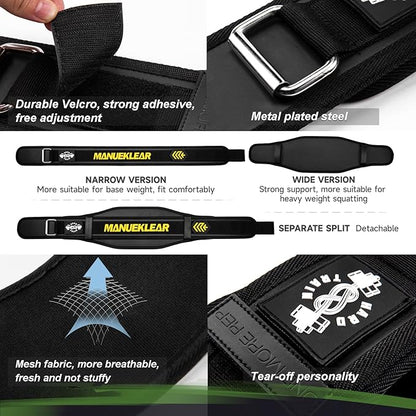 Weight Lifting Belt, Lifting Belts for Women Men,MANUEKLEAR Weightlifting Belt Quick Locking Back Support for Bodybuilding, Fitness, Powerlifting, Cross Training, Squats, Workout, Exercise