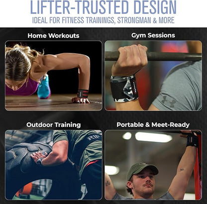 Rip Toned Wrist Wraps for Weightlifting – USPA & USAPL Approved 18" Wrist Straps for Powerlifting – Adjustable, Durable Gym Wraps with Thumb Loop – Maximum Support for Men & Women