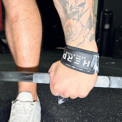 Lifting Wrist Straps – 23" Length x 1.5" Width – Padded Neoprene Cotton Straps for Weightlifting, Powerlifting, Functional Training, Strength Training & Deadlifts – Heavy Duty Grip Support