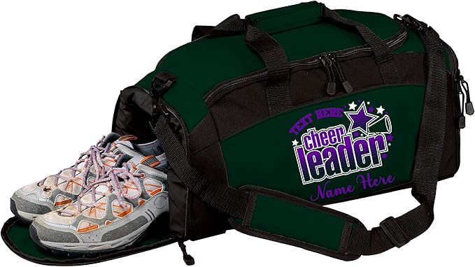 Personalized Cheerleading Duffel Bag with Custom Name – Cheer Team Gym Bag for Girls, Competition Travel Bag, Custom Team Colors & Year