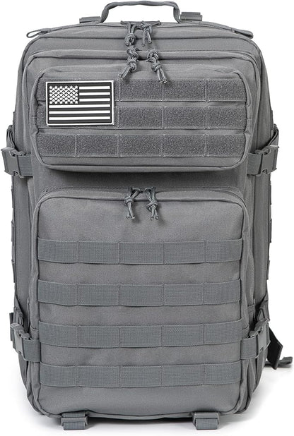 QT&QY 45L Military Tactical Backpacks Molle Army Assault Pack 3 Day Bug Out Bag Hiking Treeking Rucksack…
