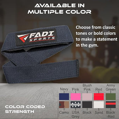 Lifting Wrist Straps for Weightlifting, Bodybuilding, Powerlifting & Deadlifts – 24 Inch Cotton Straps with Padded Neoprene for Strength Training & Grip Support