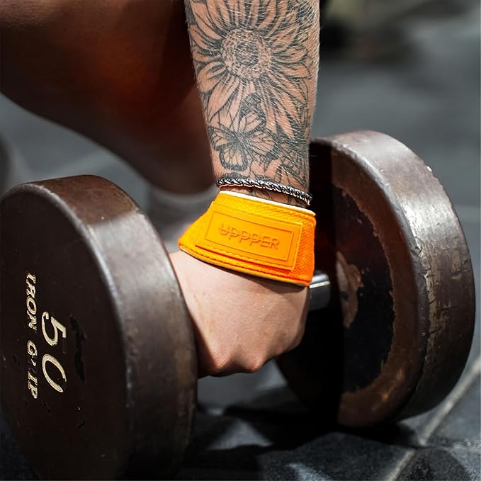 UPPPER Lifting Straps for Weightlifting – 22" Cotton Wrist Straps with Neoprene Padding for Deadlifts, Pullups, Gym Workouts – For Men & Women | Premium Fitness Gear