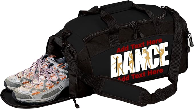Personalized Dance Duffle Bag with Name – Custom Dancer Gym Bag for Girls, Competition Team Travel Bag, Ballet Recital Cheer & Studio Gear Bag