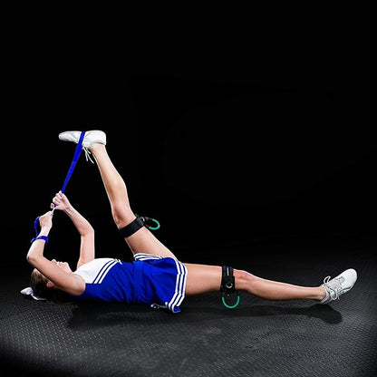 Cheer Kinetic Bands – Leg Resistance Bands for Cheerleaders | Improve Flexibility, Jumps, Stunts & Tumbling | 4-Level Resistance System with 12 Stunt Strap Colors + Digital Training Downloads