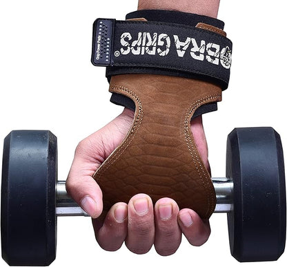 Cobra Grips PRO Weight Lifting Gloves Heavy Duty Straps Alternative with Power Lifting Hooks Padded Wrist Support for Deadlifts & Bodybuilding