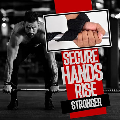 Genuine Leather Lifting Straps, Wrist Assistance for Heavy Pulls, Weightlifting Bodybuilding, Gym, Fitness Accessories, Strength Training, Powerlifting, & Deadlifts