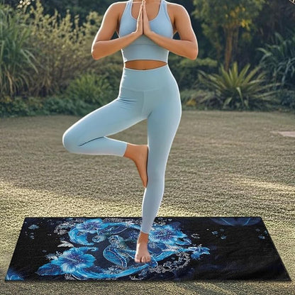 Bulopur Sea Turtle Car Seat Towel Cover After Gym Workout Beach Swimming Heart Print Sweating Car Seat Cover Fits for Cars SUV Sedan Truck Front Seats