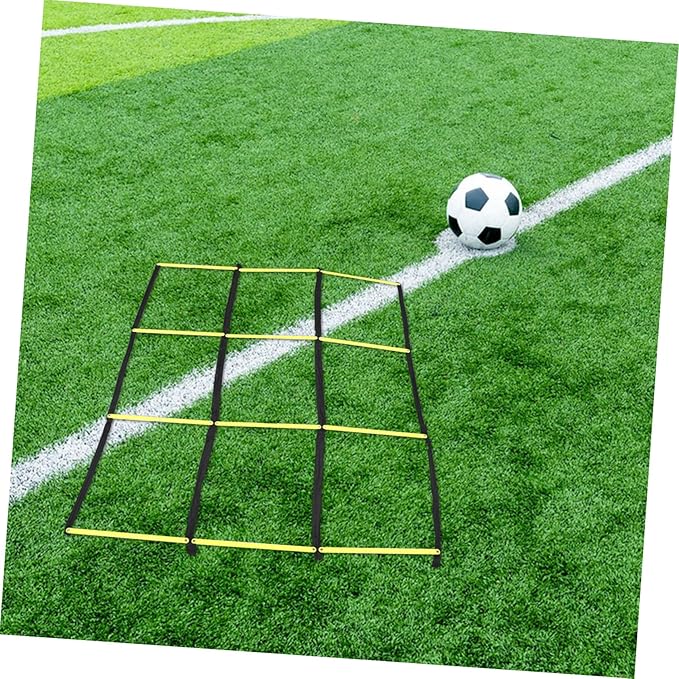 PartyKindom Portable Agility Ladder with Material for Soccer and Football Speed Training Footwork Ladder for Outdoor Agility Drills Compact Foldable Design for Athletes Coordination Exercises