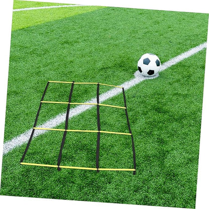 PartyKindom Portable Agility Ladder with Material for Soccer and Football Speed Training Footwork Ladder for Outdoor Agility Drills Compact Foldable Design for Athletes Coordination Exercises