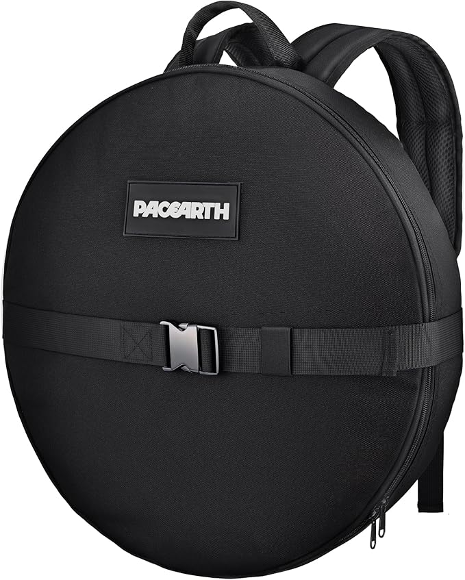 PACEARTH Weighted Strength Training Backpack – Adjustable Weight Plate Bag for Calisthenics, Pull-Ups, Squats & Core Workouts – Fits 17.7" Gym Plates – Metal Buckle Straps & Reinforced Stitching