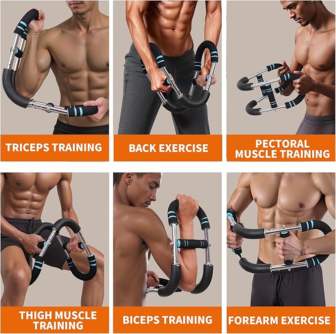 Arm Trainer – Multi-Functional Chest Workout Equipment for Men, Portable Twister Arm Trainer & Ab Machine, Full Body Fitness Equipment, Home Chest Press Machine