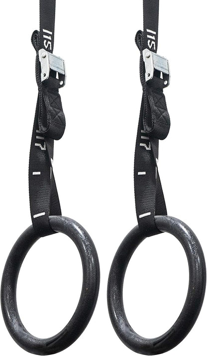 Valor Fitness Wood and Plastic Gymnastics Exercise Rings with Adjustable Straps – Promotes Muscular Physique and Improves Performance in Cross Training and Strength Training