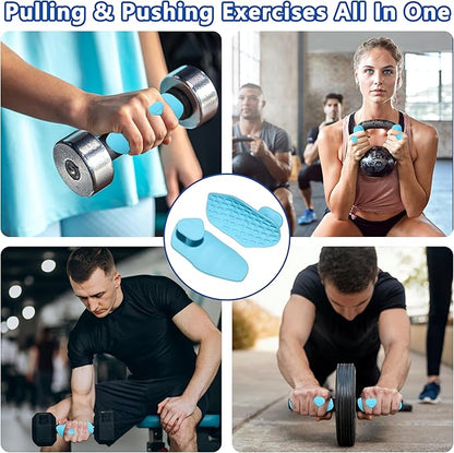 Silicone Gym Grips for Weight Lifting,Workout Gloves for Women Men Alternative,Anti Slip Gym Workout Grip,Rubber Gym Hand Grips-Weightlifting Grips Pad for Barbell,Pull Up,Ryptfit,Training
