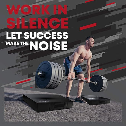 Yes4All Silencer Drop Pads/Weightlifting Drop Pads with PVC Cover & Easy Carry Handles – Sold in PairsVariation Theme