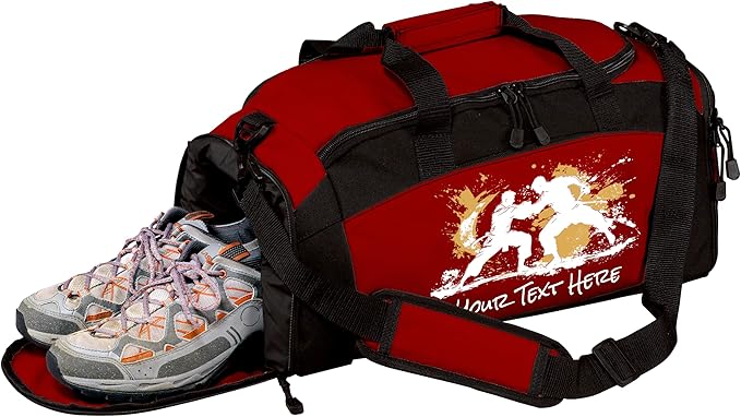 Personalized Martial Arts Duffel Bag – Custom Name Gym Bag for Karate, Taekwondo, Jiu Jitsu & MMA – Youth & Adult Training Gear Bag