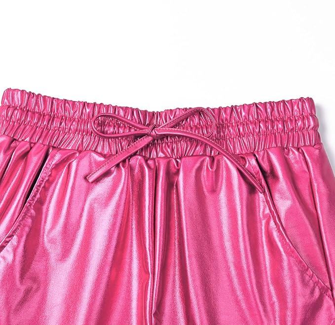 Perfashion Women's Metallic Shorts Summer Sparkly Hot Outfit Shiny Short Pants