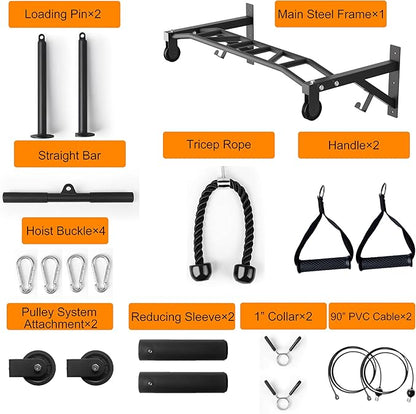 Upgrade Pull Up Bar Wall Mounted,Heavy Duty Multi Grip Chin Up Bar for Strength Training, 600 lbs Capacity, Durable Steel Construction, Perfect for Home and Garage Workouts