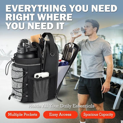 Magnetic Gym Bag, Super Strong Magnetic Gym Water Bottle Bag with 4KG Weight Capacity, Sports Water Bottle Holder for Men & Women,Small Fitness Pouch, Crossbody Bag for Workouts, Trave, Gym Accessory