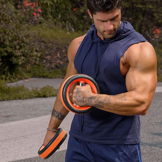 Dumbbell Weight Plates –Dual Purpose Ergonomic Fitness Equipment, Multifunctional Design for Strength Training, Full Body Workouts and Home Gym