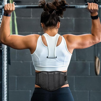 Weight Lifting Belt for Men Women, 8" Back and Lumbar Support Gym Belt for Bodybuilding, Fitness, Powerlifting, Cross Training
