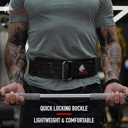 WOLF TACTICAL Weight Lifting Belt – Weight Belt for Men, Weightlifting Belt for Powerlifting, Deadlift, Squats, Workout Belt Gym Belts for Men