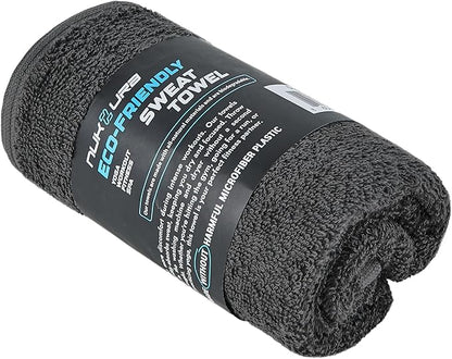 NUKURA 12’’ x 40’’ 100% Cotton Sweat Towel for Gym, Extra Soft & Durable, Ideal for Running, Walking, Outdoor Workout, Grey Neck Towels, 450 GSM
