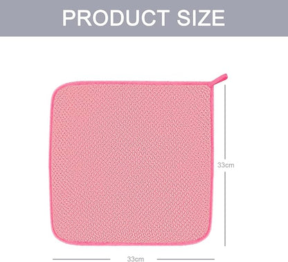6 Pack Washcloth Towels Set, Waffle Hand Towels Set, Microfiber Super Soft Highly Absorbent, Sturdy Quick Drying Towels for Bathroom, Gym, Sports, Yoga, Hot Pink