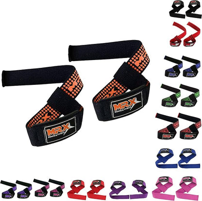 MRX Weight Lifting Bar Strap for Gym Workout Training Bodybuilding Deadlift Padded Straps Men/Women