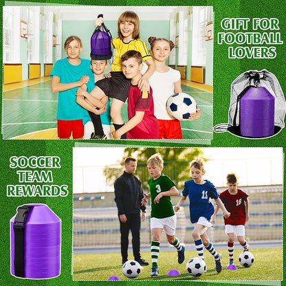 Hanaive 100 Pieces Mini Soccer Cones for Sport Drills 5 Inch Agility Disc Cones with Accessories for Kids Football Training