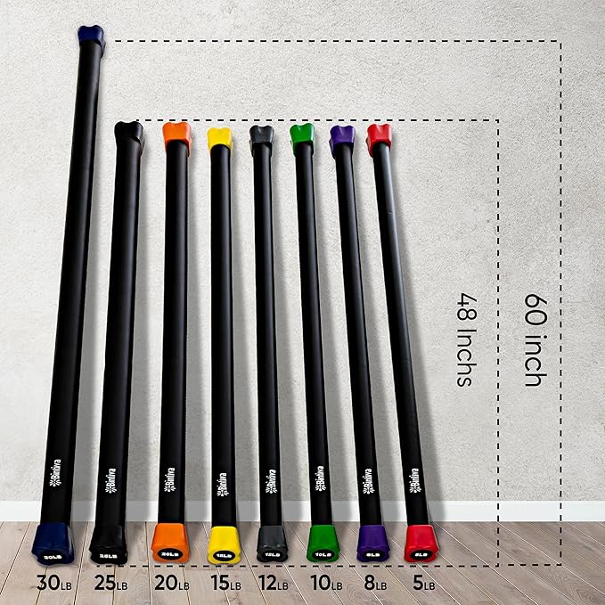 Weighted Bar Set - Weighted Bars for Exercise