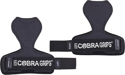 Cobra Grips PRO Weight Lifting Gloves Heavy Duty Straps Alternative with Power Lifting Hooks Padded Wrist Support for Deadlifts & Bodybuilding
