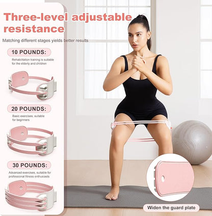 Adjustable Booty Bands-Resistance Bands for Legs Working Out-10/20/30lbs Exercise Workout Band with Carry Bag for Women & Men Physical Therapy, Home Fitness, Strength Training, Yoga