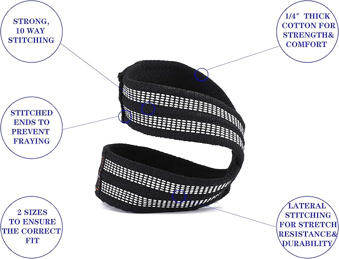 MOOCY Figure 8 Lifting Straps for Deadlift,Weightlifting,Strongman,& Cross Training Strong Weightlifting Wrist Wraps