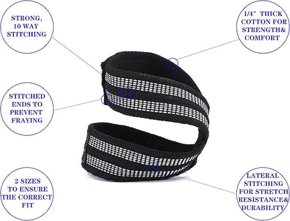 MOOCY Figure 8 Lifting Straps for Deadlift,Weightlifting,Strongman,& Cross Training Strong Weightlifting Wrist Wraps