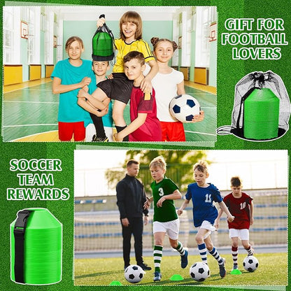 Hanaive 100 Pieces Mini Soccer Cones for Sport Drills 5 Inch Agility Disc Cones with Accessories for Kids Football Training