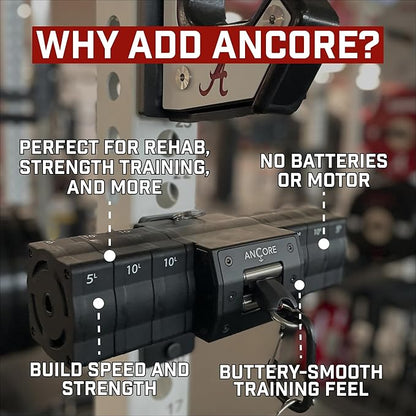 Ancore Pro: Home Gym Cable Machine | Portable Workout System for Strength Training | Comes with Mount for a Squat Rack or Pole | Full-Body Workout | Used by 100+ Pro Teams