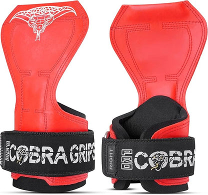 Cobra Grips PRO Weight Lifting Gloves Heavy Duty Straps Alternative with Power Lifting Hooks Padded Wrist Support for Deadlifts & Bodybuilding