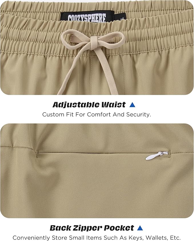 Men 2 in 1 Running Shorts with Compression Liner 5" 7" Quick Dry Workout Athletic Shorts with Pockets Towel Loop