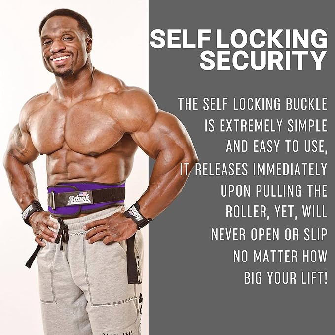 Schiek Sports 2006 Nylon 6 Inches Weight Lifting Belt - Support Belt for Power Lifting