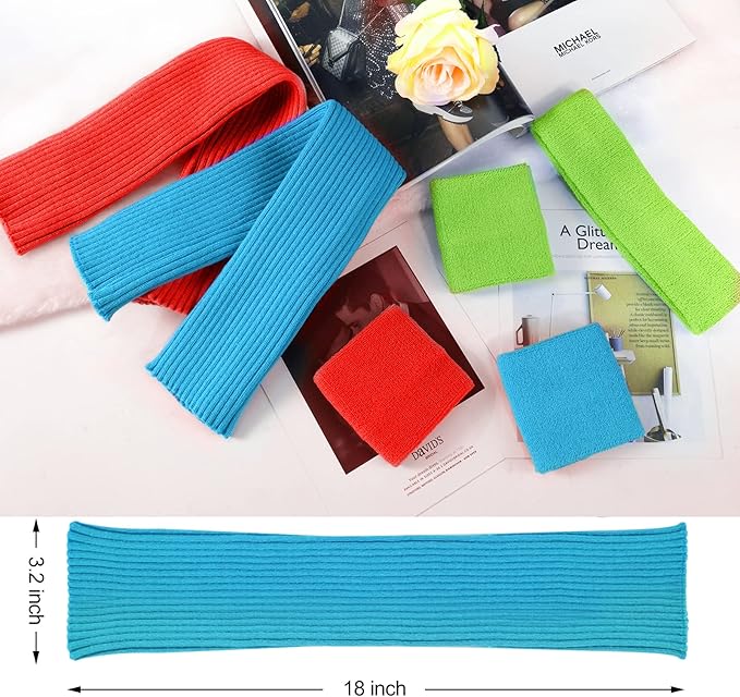 Leg Warmers for Women 80s Headband Wristbands Neon Leg Warmers Set for Sport Yoga - 80s Workout Clothes 90s Outfit for Women