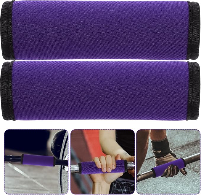 POPETPOP 2pcs Detachable Barbell Pad Cover - Protective Cushion for Deadlifts Hip Thrusts Weightlifting Lightweight Easy to Clean for Home Gym Use