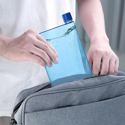 Purse Water Bottle | Portable Flat Water Bottles for Travel - Leak Proof Reusable Paper Pad Water Bottle Sports, Camping, Gym, Fitness, Outdoor