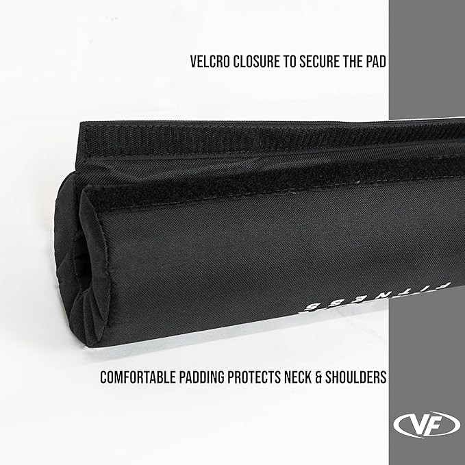 Valor Fitness Foam Barbell Pad Supports Shoulder, Hip, Waist, and Neck - Protection While Weightlifting, Glute, Cross Training & Home Gym Workouts - 18 Inches Long
