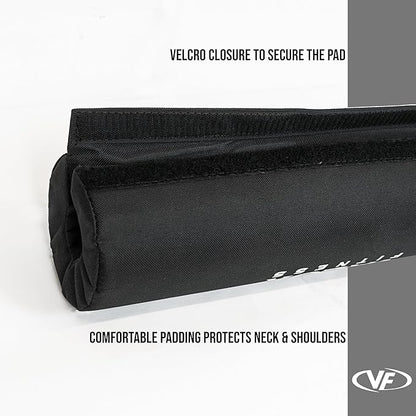Valor Fitness Foam Barbell Pad Supports Shoulder, Hip, Waist, and Neck - Protection While Weightlifting, Glute, Cross Training & Home Gym Workouts - 18 Inches Long