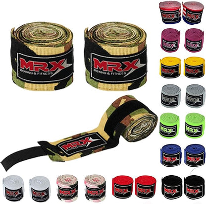 MRX BOXING & FITNESS Boxing Hand Wraps 100% Cotton Multi Colors Great for MMA Boxing Muay Thai Kick Boxing Training 118, 160, 180 Length