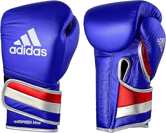 adidas Adi-Speed 501 Pro Kickboxing & Boxing Gloves for Men & Women – Leather Training Gloves for Heavy Bag, Sparring & Fitness