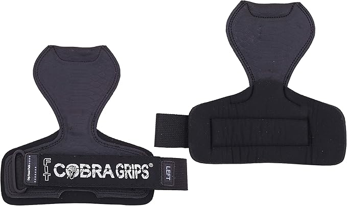 Cobra Grips PRO Weight Lifting Gloves Heavy Duty Straps Alternative with Power Lifting Hooks Padded Wrist Support for Deadlifts & Bodybuilding