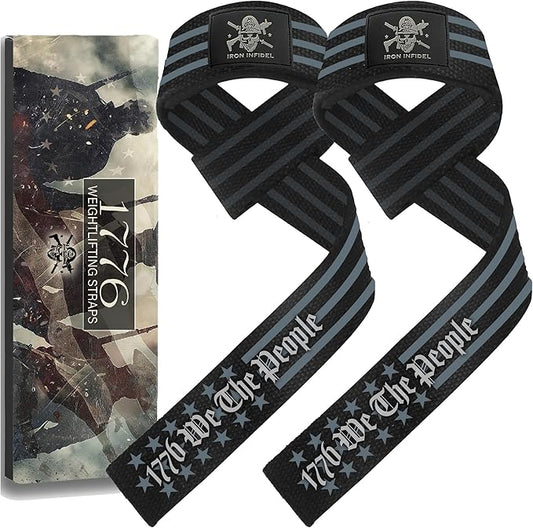 Iron Infidel Weight Lifting Straps - Wrist Straps for Weight Lifting, Deadlifting, Exercise, Crossfit, Strength Training, Olympic Lifts - Gym Straps for Grip Strength on Bar